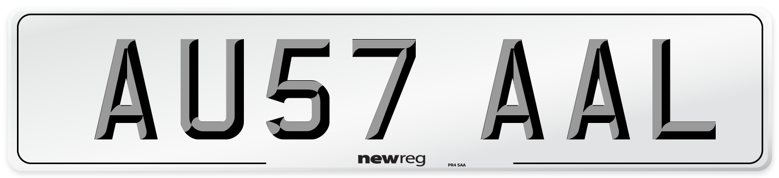 AU57 AAL Number Plate from New Reg